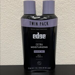 Edge Extra Moisturizing Shave Gel Twin Pack
